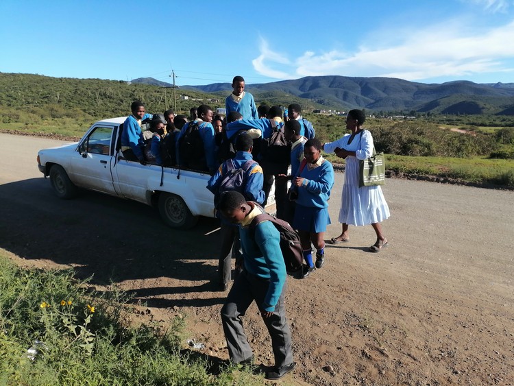 Rural Eastern Cape children left to hitchhike to school